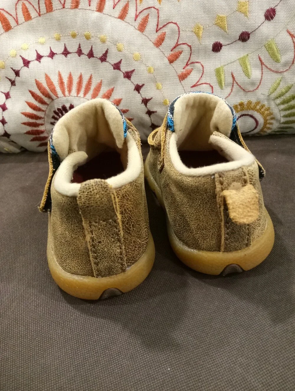 Twisted X Infant Bomber & Multi Serape Driving Moc Shoes ICA0004 Size 2M